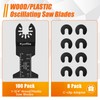 Kyoffiie 100Pcs Oscillating Saw Blades, 1-3/4" Quick Release Multi Tool