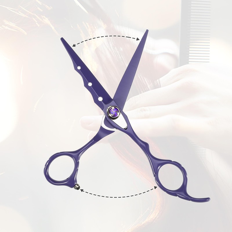 VOCOSTE Professional Hair Cutting Scissors Purple 0.91 x 0.67 Inches