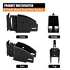 SALUINOKI E-Track Wood Beam End Socket Bracket Rotating 4 Pack,