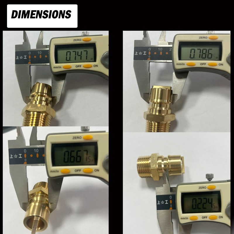 MENSI 1/2 “ Quick Connect Disconnect Male Plug Fittings X