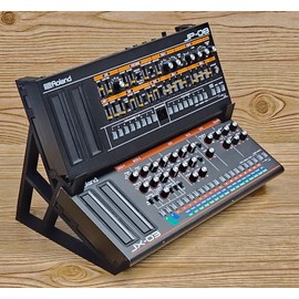 Made In The USA by THE ANALOG SOURCE 2 Tier 3D Printed Angled Desktop Mounting Stand for Roland Boutique A-01 D-05 JP-08 JU-06 JU-06A JX-03 JX-08 SH-01A TB-03 Synthesizer Sound Modules