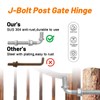 [Pack of 2] 12" J-Bolt Gate Hinges,J Bolt Hinge with