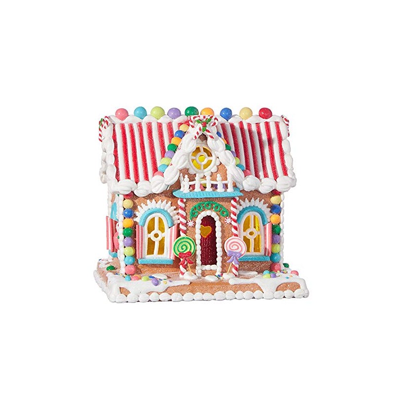 Raz Imports Kringle Candy Co. 11" Candy Lighted Gingerbread House