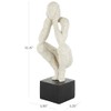 Deco 79 Polystone People Decorative Sculpture Crouching Home Decor Statue
