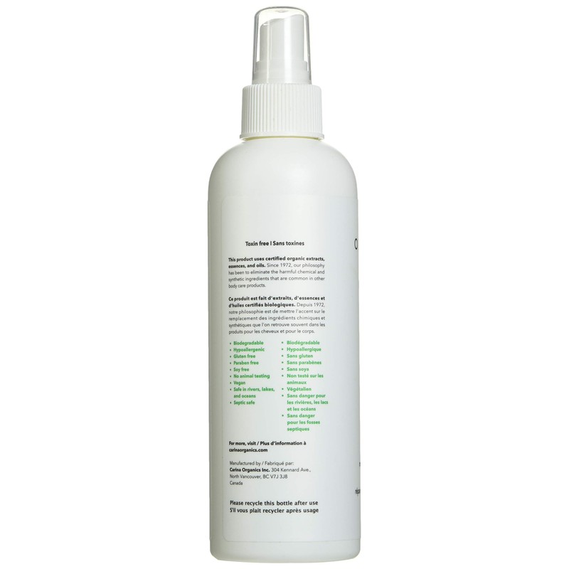 Carina Organics Unscented Leave In Conditioner, 250 Milliliters