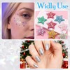 PAGOW 50g/1.76oz Tiny Star Glitter, 3 mm PVC Star Shaped