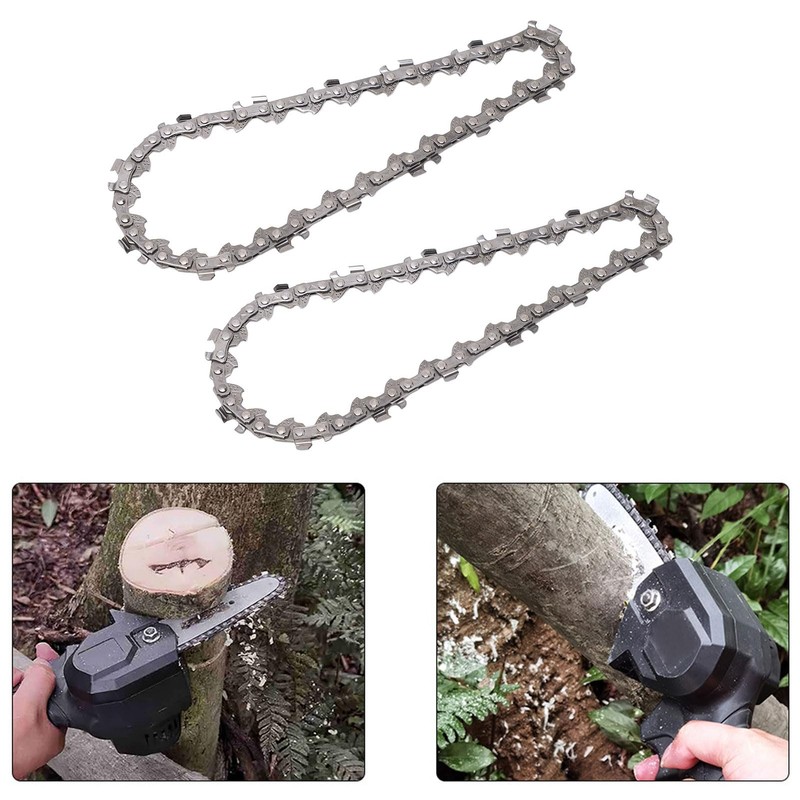 Candeon 4 Inch Chainsaw Chain, Pack of 2 Saw Chainsaw