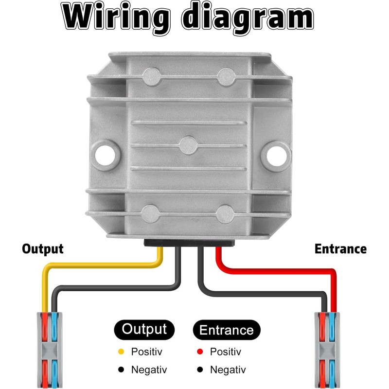 DewinLVD DC Voltage Converter, Step Down Converter Waterproof Voltage Stabiliser