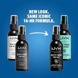 NYX PROFESSIONAL MAKEUP Makeup Setting Spray Matte Finish + Dewy Finish, 2 Count
