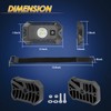 LED Dome Light, ROADOR UTV Interior Dome Light w/Switch 12V