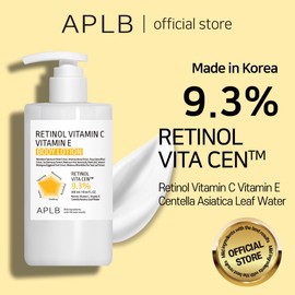 APLB Retinol Vitamin C Vitamin E Body Lotion | RETINOL VITA CEN™ 9.3% 10.14 FL.OZ/Korean Skincare, Long lasting hydration, Wrinkle Care, Revitalize for gentle and improve skin texture