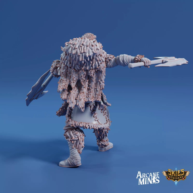 Arcane Minis Female Goliath Ranger 1 Dungeons and Dragons Arcane