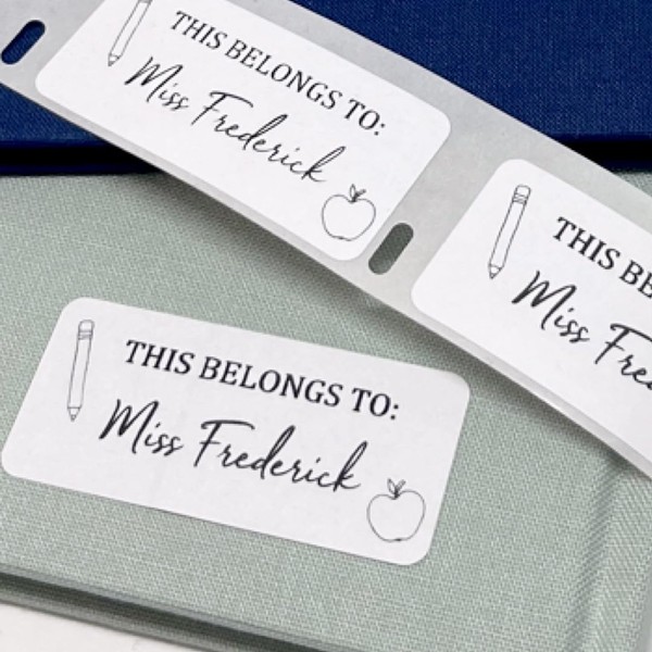 Atelier Elegance Custom Address Labels, Any Name, This Belongs to