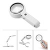 VERIMP 5X Handheld Magnifier Illuminated Desktop Handheld Magnifying Glass Reading