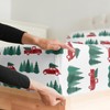 Queen Christmas Trucks Sheet Set - Holiday Xmas Pattern Linen