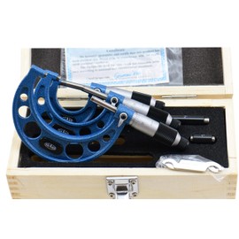 Shars 0-3" Precision Solid Metal Frame Outside Micrometer Set 3 PCS 303-2651N R)