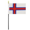 AZ FLAG FAROE ISLANDS TABLE FLAG 4'' x 6'' -