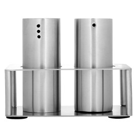 Zap Impex Elegant Design Stainless Steel Salt and Pepper shakers with Stand