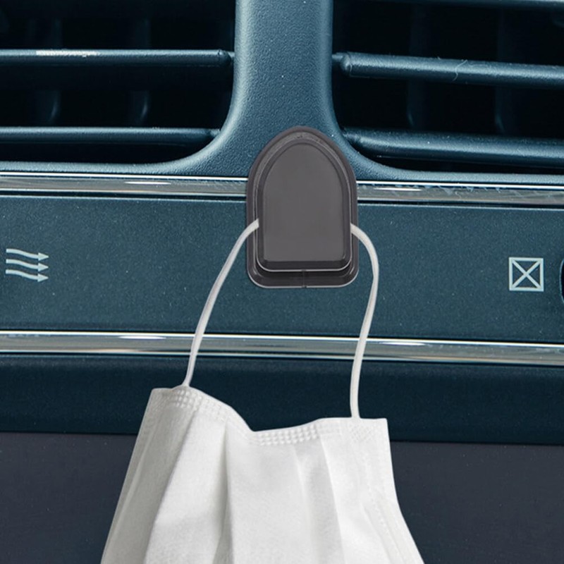 TOPPERFUN 30 Pcs Car Hooks Stick on Mini Adhesive Hooks