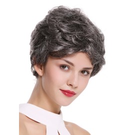WIG ME UP - DW2339-44 Women's Wig Short Light Wavy Dark Grey Mottled