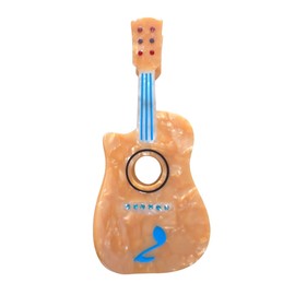 Funny Guitar Hair Clip,Acetate Claw Clips,Big Hair Clips for Women,Fashion Hair Clips for Girl,Orange