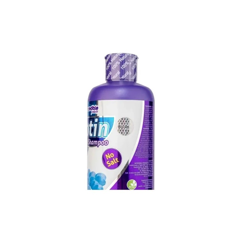 Shampoo Sin Sal Con Biotina Anticaida + Crecimiento Labs ncredible