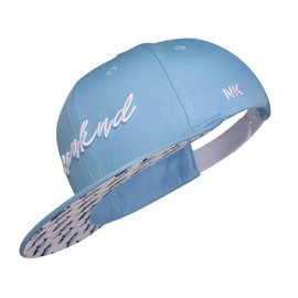 Nebelkind Snapback Cap Children's Cap One Size Adjustable Unisex High-Quality Baseball Cap Trendy Streetwear Style Baseball Cap with Straight Peak, lightblue, Unit size