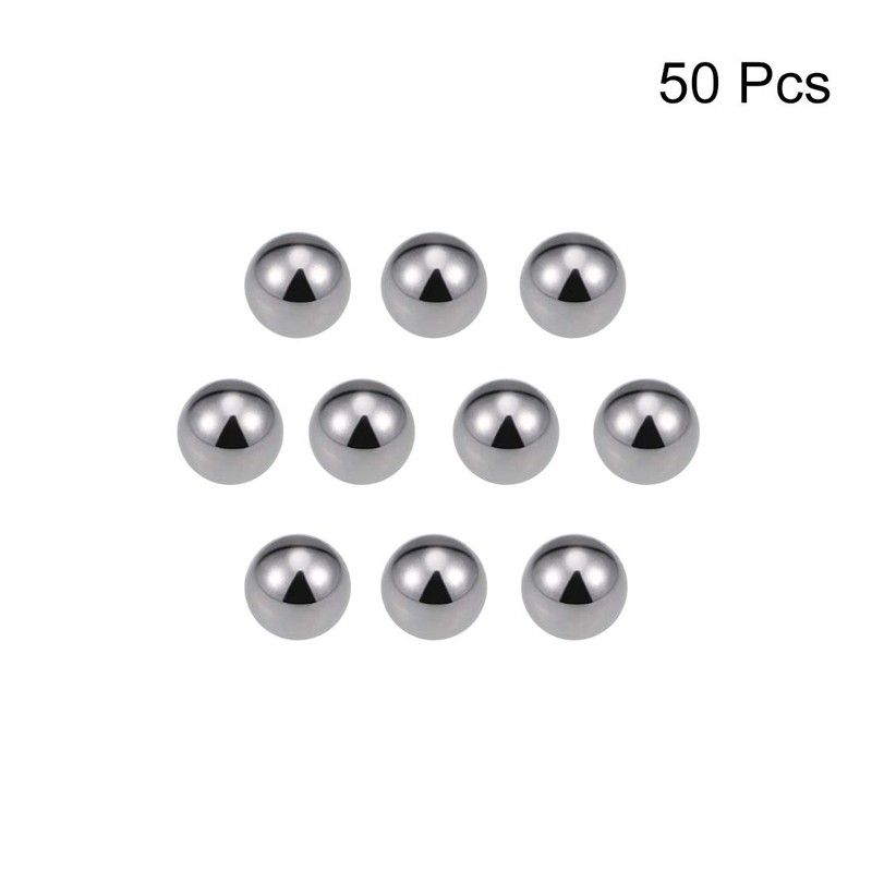 sourcing map 10mm Carbon Steel Bearing Balls Precision Balls 50pcs