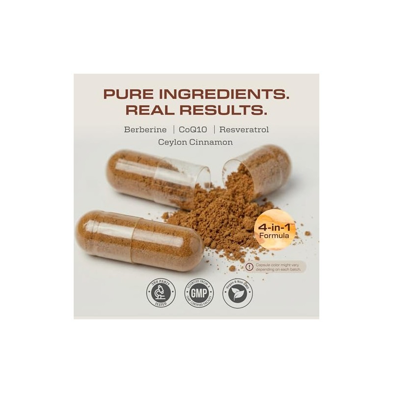Earth Elixir Berberina 1200 Resveratrol 400 Coq10 200 Canela Ceilán