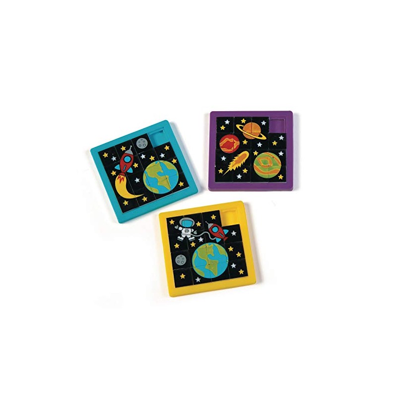 Space Puzzle Sliding Puzzle 12 Pieces Party Bags Party Favours