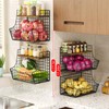 Fruit Basket for Kitchen with Lid, Counter&Wall Mounted Hanging Fruit