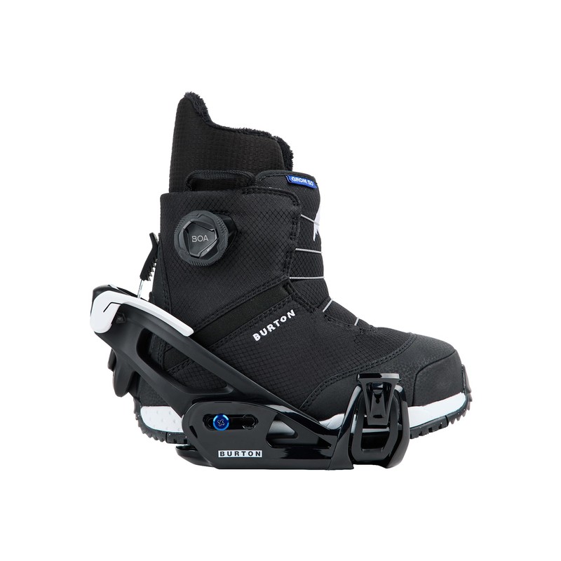 Burton Kids' Step On Grom Snowboard Bindings, Black, M