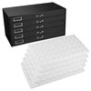 Novel Box 5 Drawer Black Jewelry Display 15.12X8.37X7.62 + Small