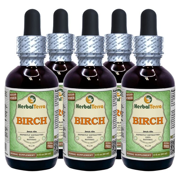 Birch (Betula Alba) Glycerite, Dried Bark Alcohol-FREE Liquid Extract (Brand