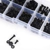 Vikye Tornillos multifunción Negro/Blanco Kit de Tornillo y Tuerca Industrial,