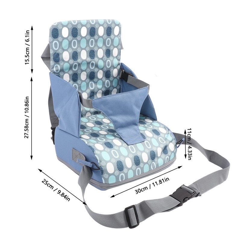 Toddler Booster Seat Portable Foldable Polyester Fibre Increasing Booster Cushion
