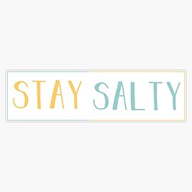 Generic Magnet Stay Salty Magnet Bumper Sticker Car Magnet Flexible Reuseable Magnetic Vinyl 5 inch (LAB-CTMAGNETS-770)