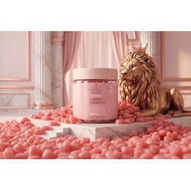 Vitaminas Para Cabello Gummy Crowns 60 Gomitas Forma Corazón                                                                                          