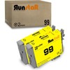Run Star Remanufactured T098 T099 Yellow Ink Cartridge Replacement for