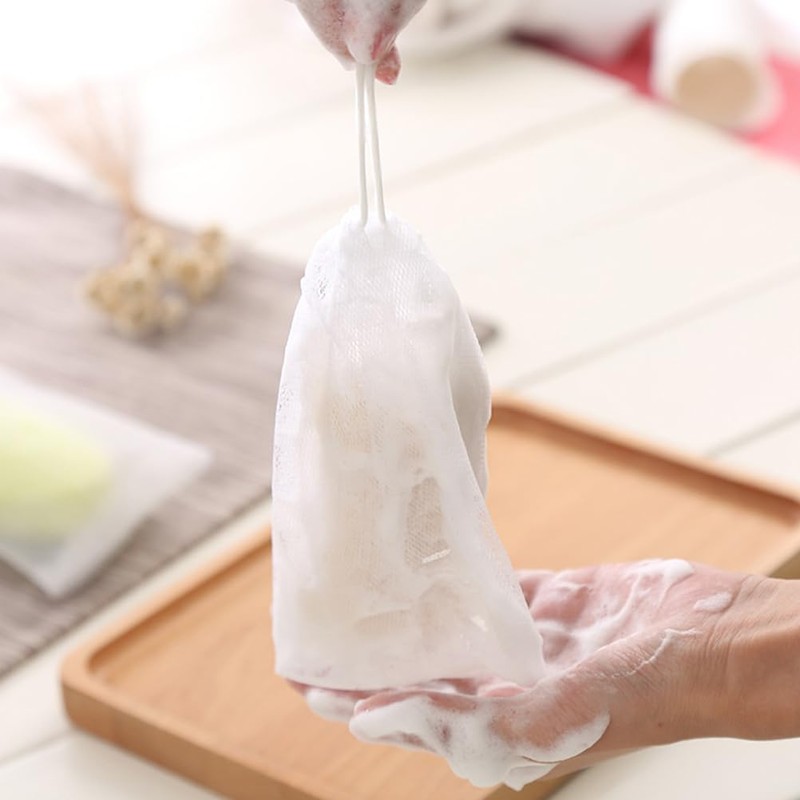 Soap Net, KESYOO 10 Pack Facial Foaming Net Shower Foam