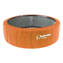 OUTERWEARS 14 INCH x 4 INCH TALL AIR CLEANER ROUND PRE-FILTER - ORANGE