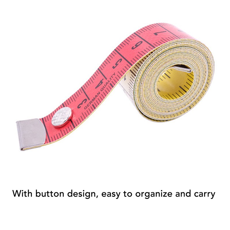 10pcs Soft Measuring Tape 60Inch 150cm Double Sided Colorful Clear