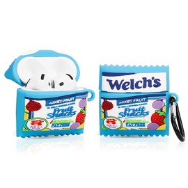 Suublg Case for AirPods 4th Generation Earbuds (2024) with Carabiner, Silicone Charging Protective Cover with Cute Skin Design for AirPods 4 Wireless Headphones