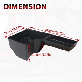 KAKABAS Rear Wheel Well Storage Bin Compatible with Wrangler 2018-2023 JL JLU 4 Door(Not fit 2 Door), Trunk Organizer Storage Tray Cargo Side Box Jeep Wrangler Black 2PCS(Left & Right)