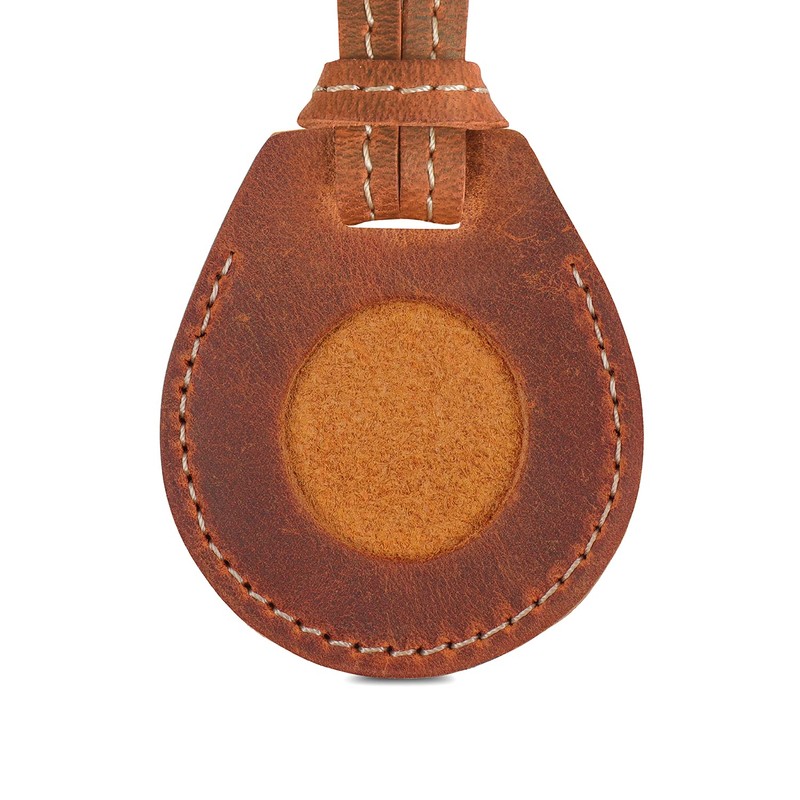 LONDO AirTag-Etui aus echtem Leder mit Trageriemen
