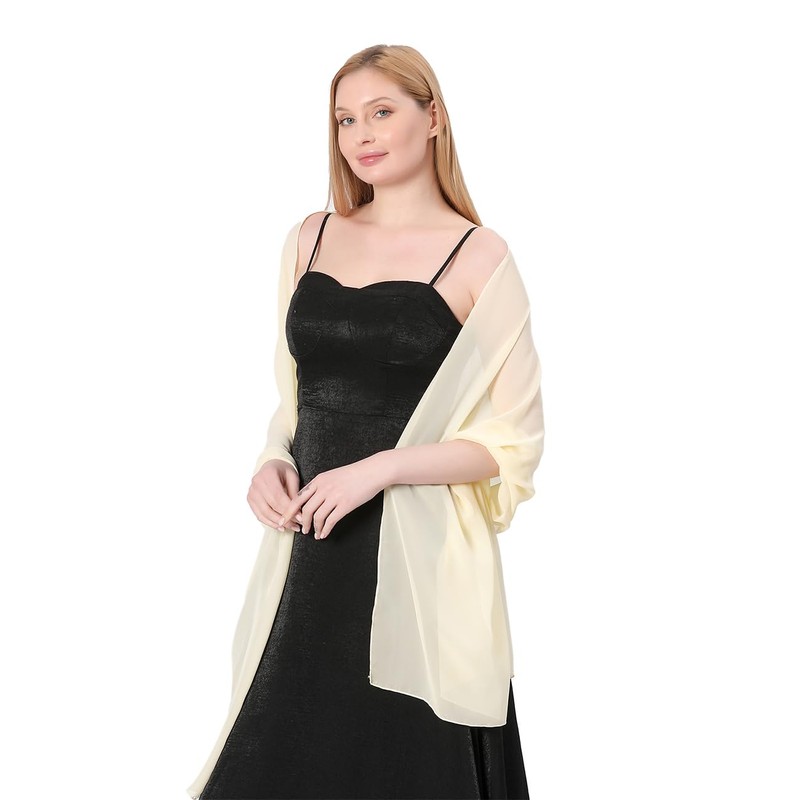 FAIRYGATE Halstuch Damen Weicher Chiffonschal Damen Schals Langer Schal Farbverlauf