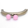 8.5cm Semicircle Embossing Kiss Lock Frame Lock Clip for Purse