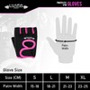 LMS Data Fingerless Gym Gloves, Weight lifting Gloves, Anti-Slip, Breathable,