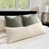 MIULEE Decorative Long Body Lumbar Throw Pillow Cover 14x36, 1