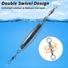 Dr.Fish 10 Pack Trolling Sinkers in-line Sinker with Double Swivel